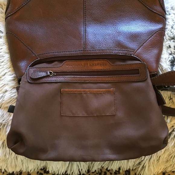 Beautiful Wilsons Smooth Brown Leather Bag πΈ - Picture 7 of 8
